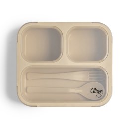 Citron Lunch Box ze Sztućcami - Beige