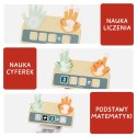 Drewniana zabawka edukacyjna Nauka liczenia na palcach - 36 mies.+TOPBRIGHT