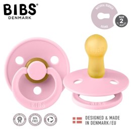 BIBS COLOUR BABY PINK M Smoczek Uspokajający kauczuk Hevea