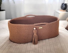 Kosz Mojżesza BOHO Handmade - caramel