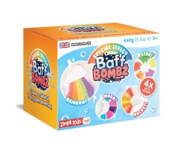 Bomby do zabawy do kąpieli zmieniające kolor wody, zestaw 4 szt., Rainbow Baff Bombz, 3+, Zimpli Kids