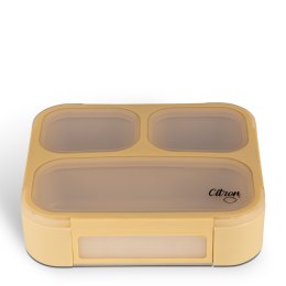 Citron Lunch Box ze Sztućcami - Yellow