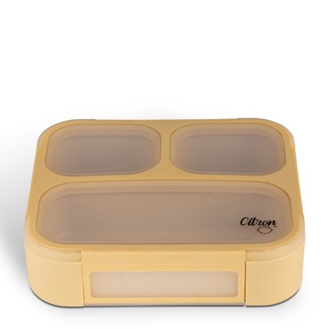 Citron Lunch Box ze Sztućcami - Yellow