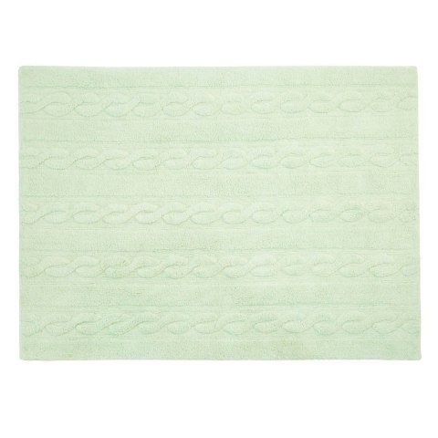 Lorena Canals Dywan bawełniany Trenzas Soft Mint 120 x 160 cm