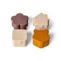 Organizery do Lunchboxa Beige/Plum/Caramel - Zestaw 4szt