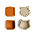 Organizery do Lunchboxa Caramel/Green/Grey - Zestaw 4szt