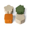 Organizery do Lunchboxa Caramel/Green/Grey - Zestaw 4szt