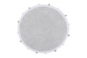 Lorena Canals Dywan bawełniany Bubbly Light Grey Ø 120 cm