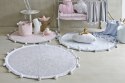 Lorena Canals Dywan bawełniany Bubbly Light Grey Ø 120 cm