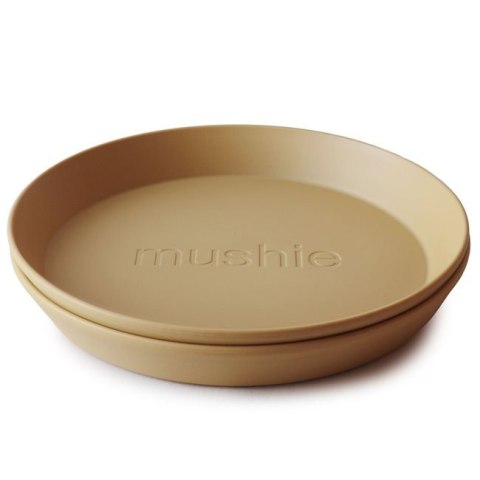 Mushie Talerzyki Round Mustard