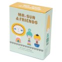 Petit Monkey - Mr Sun & Friends klocki lalki drewniane 8 szt.