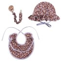 Hi Little One zawieszka do smoczka BOHO FLO Chocolate Pom Pom