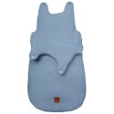 Hi Little One śpiworek dla Noworodka muślin TOG 3,0 ONE BAG Baby Blue roz S