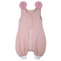 Hi Little One śpiworek do spania z nogawkami dla Niemowlaka TOG 1,0 BIO muślin MOUSE Blush/Baby Pink roz M