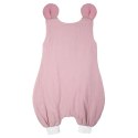 Hi Little One śpiworek do spania z nogawkami dla Niemowlaka TOG 1,0 BIO muślin MOUSE Blush/Baby Pink roz S