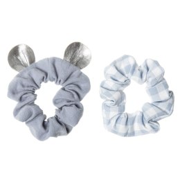 Rockahula Kids gumki scrunchie do włosów dla dziewczynki 2 szt. Little Mouse Blue