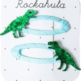 Rockahula Kids spinki do włosów dla dziewczynki 2 szt. T-Rex Glitter