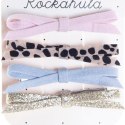 Rockahula Kids spinki do włosów dla dziewczynki 4 szt. Luna Leopard Skinny Bow