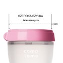 COMOTOMO - 2 antykolkowe butelki silikonowe MOM'S BREAST 150 ml Pink NEWBORN