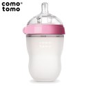 COMOTOMO - Antykolkowa Butelka silikonowa MOM'S BREAST 250 ml Pink BABY