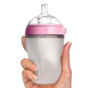 COMOTOMO - Antykolkowa Butelka silikonowa MOM'S BREAST 250 ml Pink BABY