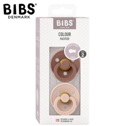 BIBS COLOUR 2-PACK WOODCHUCK & BLUSH M Smoczek Uspokajający kauczuk Hevea