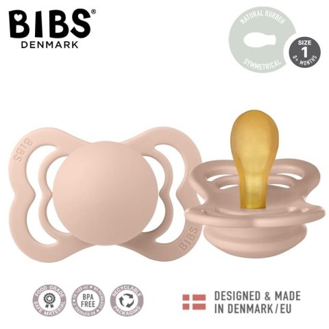 BIBS SUPREME BLUSH S Smoczek symetryczny kauczuk Hevea