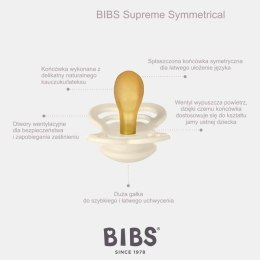 BIBS SUPREME VANILLA S Smoczek symetryczny kauczuk Hevea