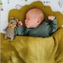 Hi Little One kołderka rożek z podusią z oddychającej organicznej BIO bawełny Baby Blue