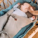 Hi Little One kołderka rożek z podusią z oddychającej organicznej BIO bawełny Baby Blue