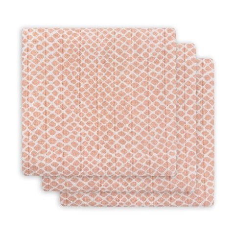 Jollein 3 pieluszki niemowlęce Hydrophlic 70x70 cm SNAKE Pale Pink