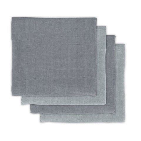 Jollein 4 pieluszki bambusowe 65x65 cm BAMBOO Storm Grey