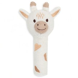 Jollein grzechotka dla Niemowlaka miękka Żyrafa GIRAFFE