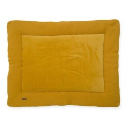 Jollein mata niemowlęca dwustronna do zabawy 100x80 cm BRICK VELVET Mustard