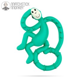 Matchstick Monkey Mini gryzak silikonowy sensoryczny ze szczoteczką Green