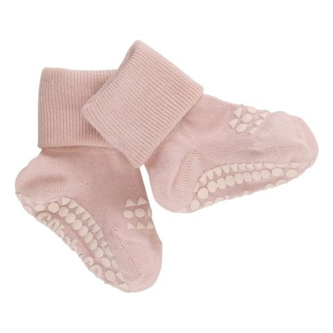 GoBabyGo antypoślizgowe skarpetki do nauki chodzenia BAMBOO Soft Pink 12 m+