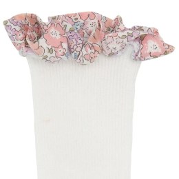 GoBabyGo skarpetki antypoślizgowe dla dziewczynki LIBERTY BAMBOO Off White Michelle Pink 2 lata