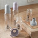 BIBS BABY GLASS BOTTLE BLUSH Antykolkowa Butelka Szklana dla Niemowląt 225 ml