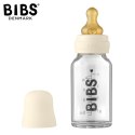 BIBS BABY GLASS BOTTLE IVORY Antykolkowa Butelka Szklana dla Noworodków 110 ml