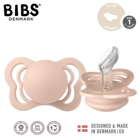 BIBS COUTURE BLUSH S Smoczek ortodontyczny silikonowy