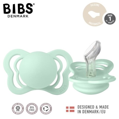 BIBS COUTURE NORDIC MINT S Smoczek ortodontyczny silikonowy