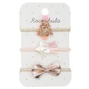 Rockahula Kids gumki do włosów dla dziewczynki 3 szt. Rose Gold Xmas Tree