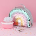 A Little Lovely Company - TERMO lunchbox GLITTER Tęcza