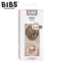 BIBS BOHEME 2-PACK DARK OAK & BLUSH M Smoczek Uspokajający kauczuk Hevea