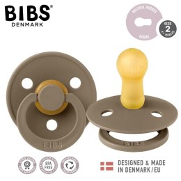 BIBS DUO COLOUR DARK OAK M Smoczek uspokajający kauczuk Hevea 2 szt