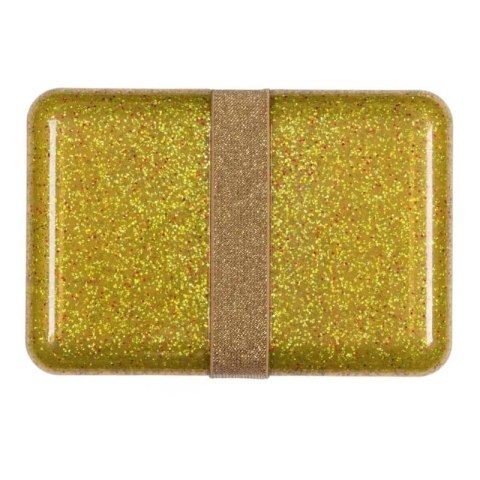 A Little Lovely Company - Śniadaniówka Lunchbox GLITTER Gold