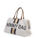 Childhome Torba Mommy Bag Paski Czarno-Złote