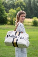 Childhome Torba Mommy Bag Paski Czarno-Złote