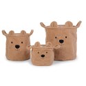 Childhome Pluszowy pojemnik na zabawki 25 x 20 x 20 cm Teddy Bear