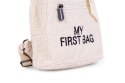 Childhome Plecak dziecięcy My First Bag Teddy Bear White